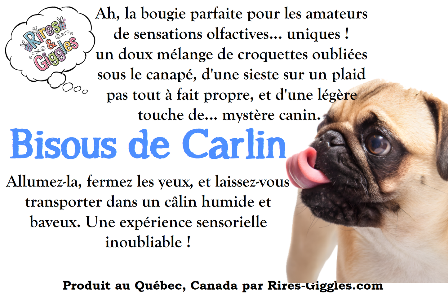 Humorous Labels - For Candle - French or English