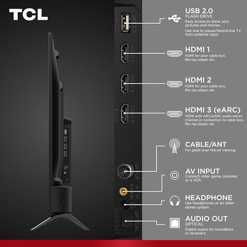 TCL 65-Inch Q6 QLED 4K UHD Smart TV with Fire TV (65Q651F, 2025 Model) Dolby Vision, HDR PRO+, Dolby Atmos, Alexa Built-in with Voice Remote, Apple AirPlay 2 Compatibility, Streaming Television