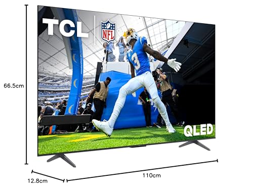 TCL 65-Inch Q6 QLED 4K UHD Smart TV with Fire TV (65Q651F, 2025 Model) Dolby Vision, HDR PRO+, Dolby Atmos, Alexa Built-in with Voice Remote, Apple AirPlay 2 Compatibility, Streaming Television