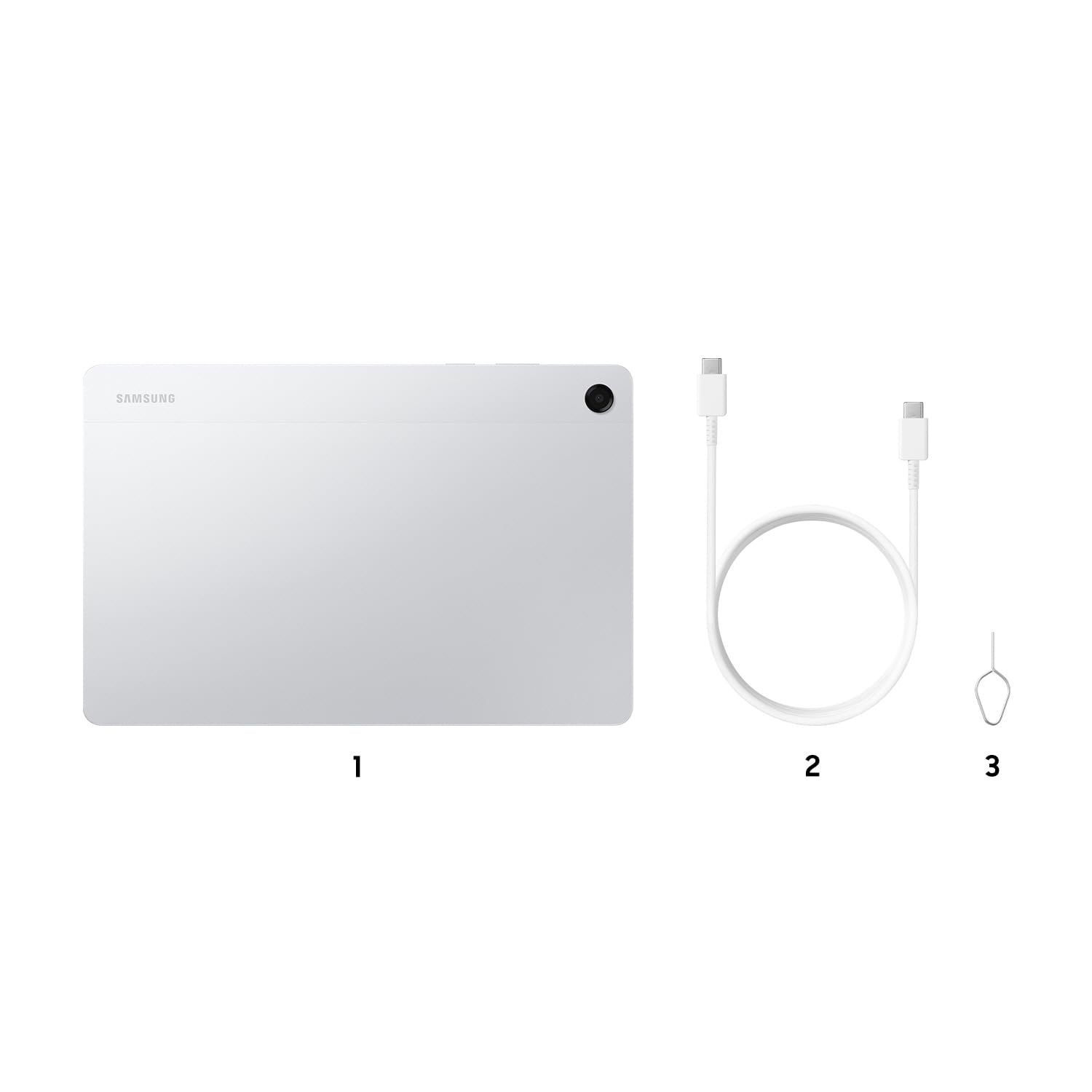 Samsung Galaxy Tab A11+ (version CAD) – Gris 128 Go, tablette Android 11", support de stockage externe, prise casque, charge rapide 25 W