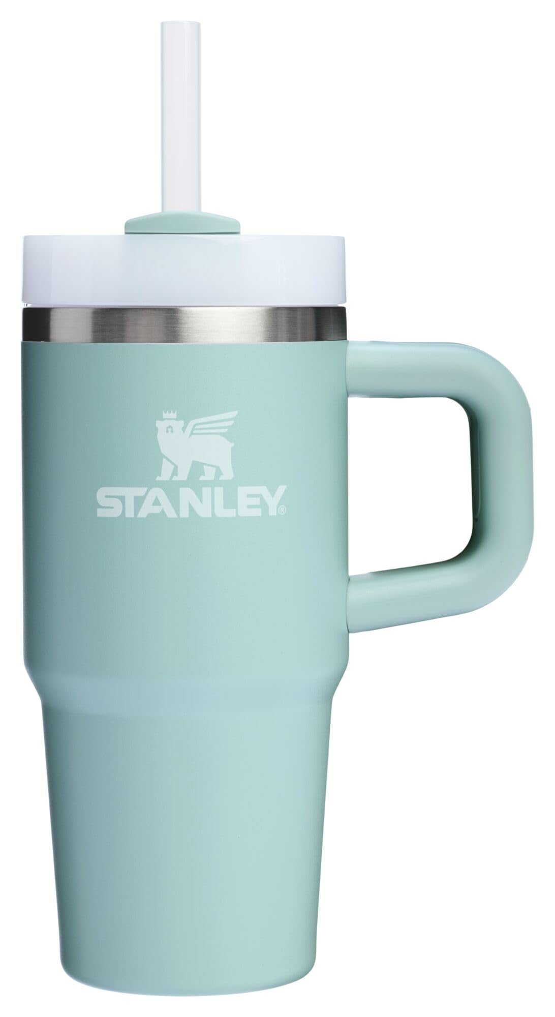 Stanley Quencher H2.0 Tumbler with Handle and Straw 30 oz | Flowstate 3-Position Lid | Cup Holder Compatible for Travel | Insulated Stainless Steel Cup | BPA-Free | Rose Quartz 2.0