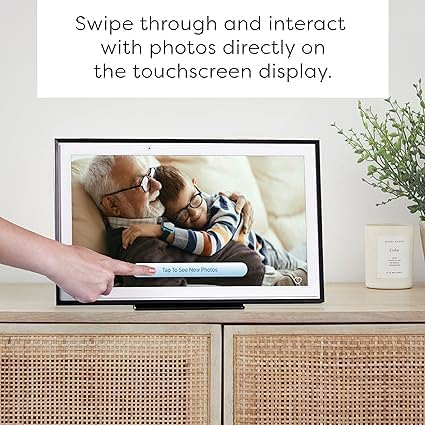 Skylight Frame – WiFi Digital Picture Frame Customer Support, Touch Screen Digital Photo Frame with Easy Setup, Photo Gifts for Parents and Grandparents - 10 Inch Black