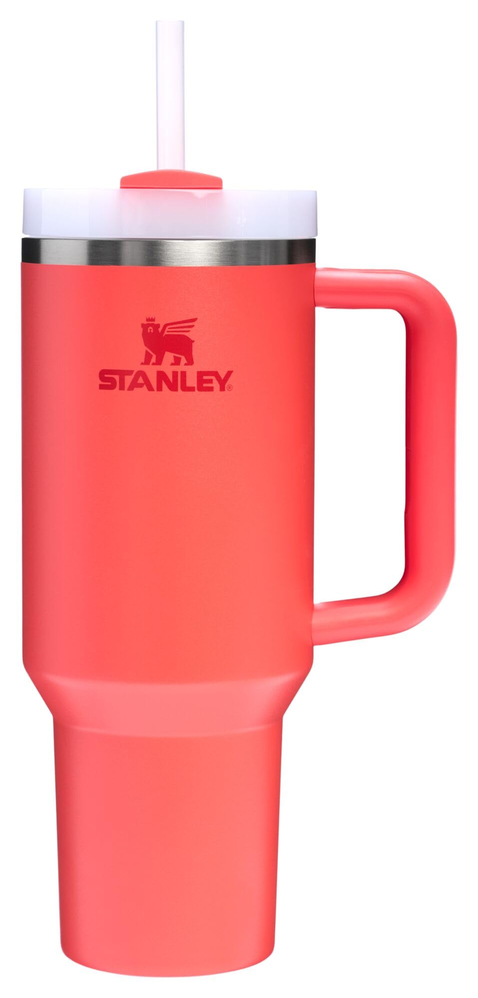 Stanley Quencher H2.0 Tumbler with Handle and Straw 30 oz | Flowstate 3-Position Lid | Cup Holder Compatible for Travel | Insulated Stainless Steel Cup | BPA-Free | Rose Quartz 2.0