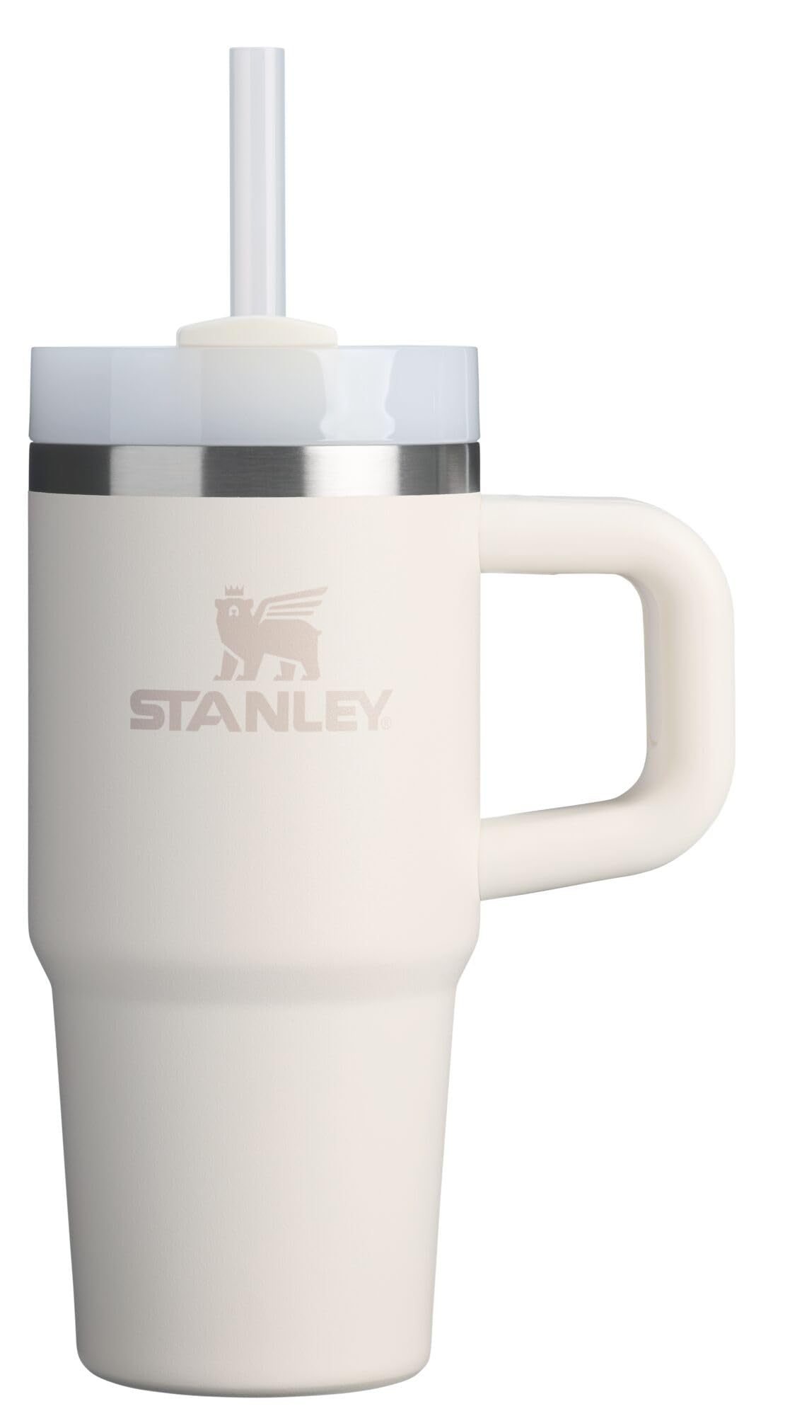 Stanley Quencher H2.0 Tumbler with Handle and Straw 30 oz | Flowstate 3-Position Lid | Cup Holder Compatible for Travel | Insulated Stainless Steel Cup | BPA-Free | Rose Quartz 2.0
