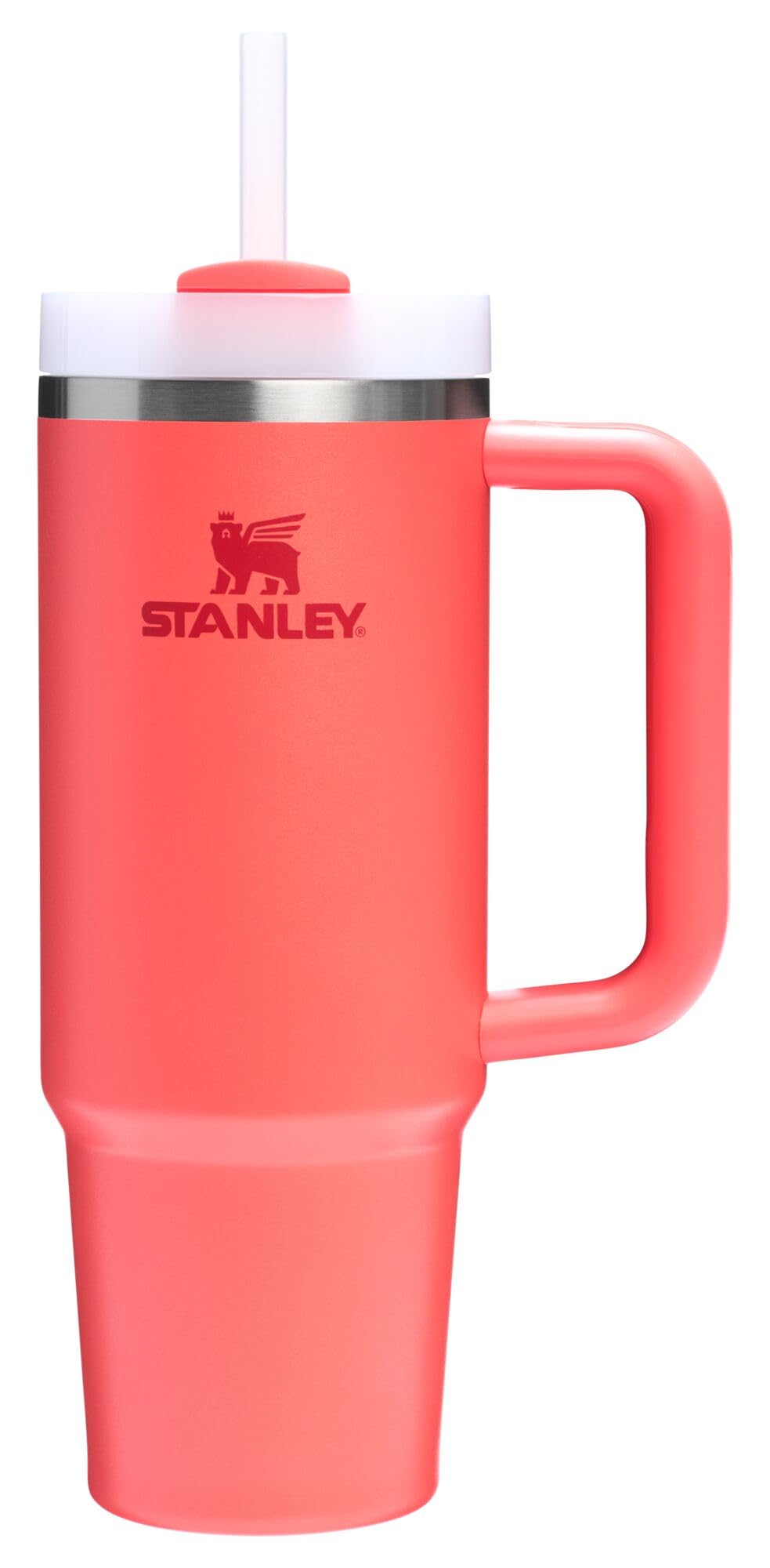 Stanley Quencher H2.0 Tumbler with Handle and Straw 30 oz | Flowstate 3-Position Lid | Cup Holder Compatible for Travel | Insulated Stainless Steel Cup | BPA-Free | Rose Quartz 2.0