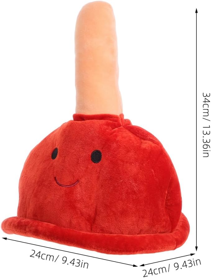 Cabilock Cosplay Dress up Hat Funny Party Hat Novelty Headwear Toilet Plunger Costume Silly Pp Cotton