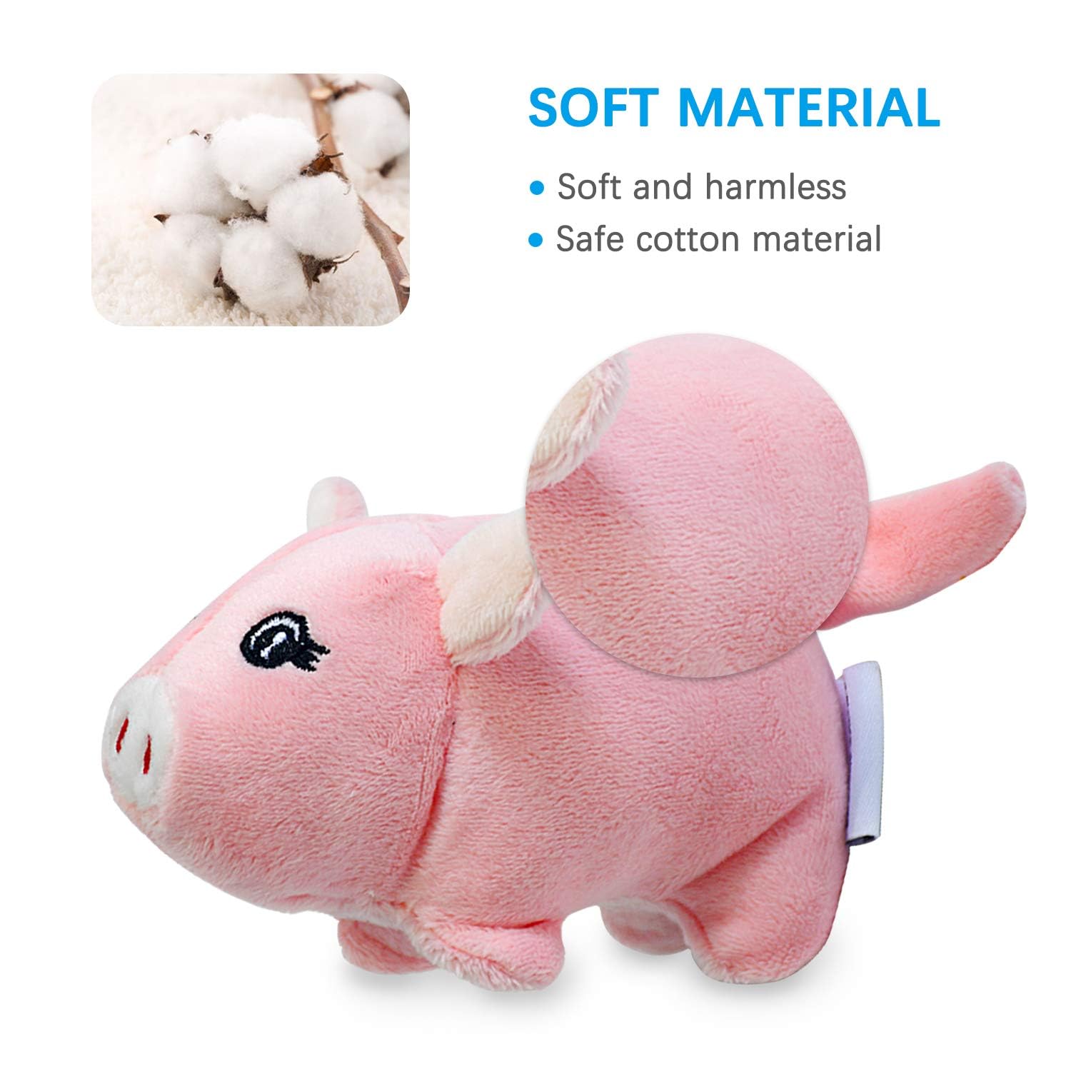 LEGEND SANDY Tough Dog Toys, Stuffed Chew Large Dog Toys to Keep Them Busy, Interactive Squeaky Tug of War Doggie Toy, Crinkle Blue Octopus