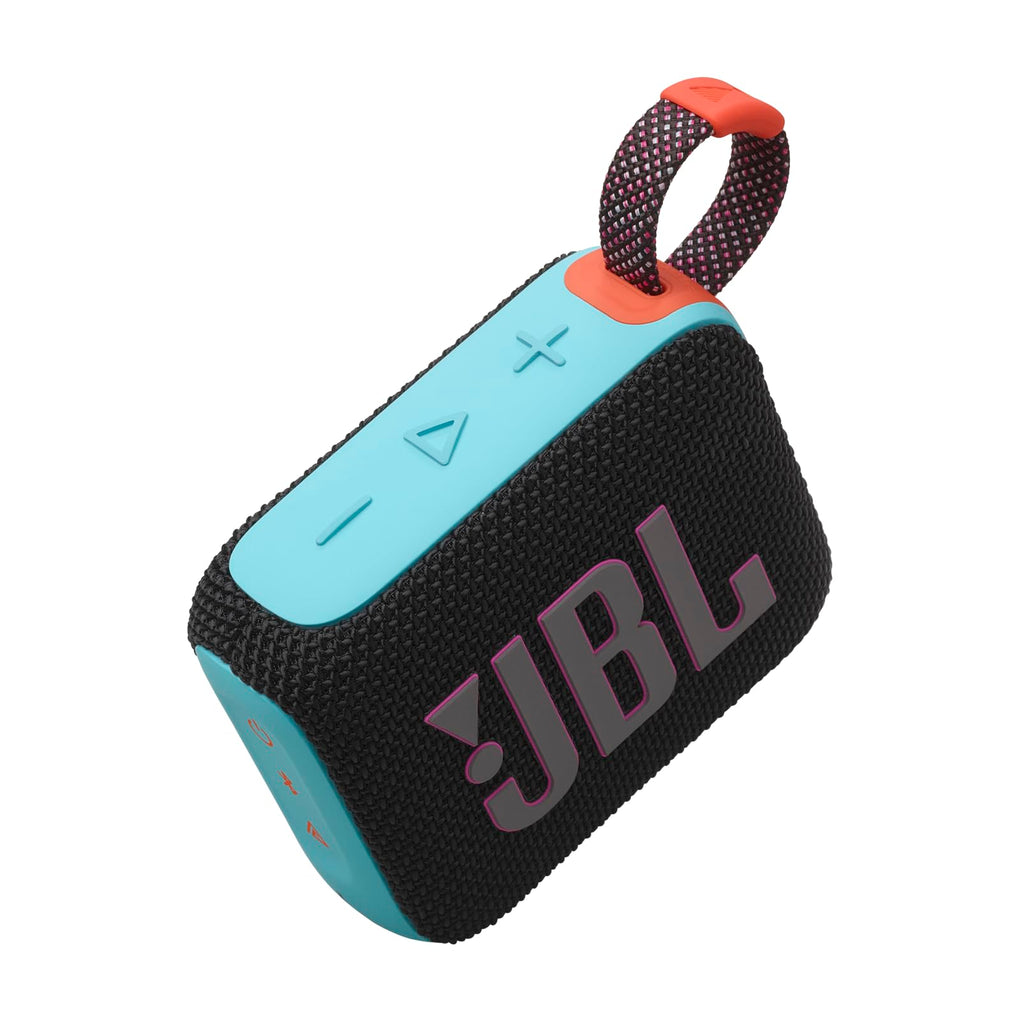 JBL Go 4 - Ultra-Portable, Waterproof and Dustproof Bluetooth Speaker, 7-Hour Built-in Battery, Made in Part with Recycled Materials (Black)