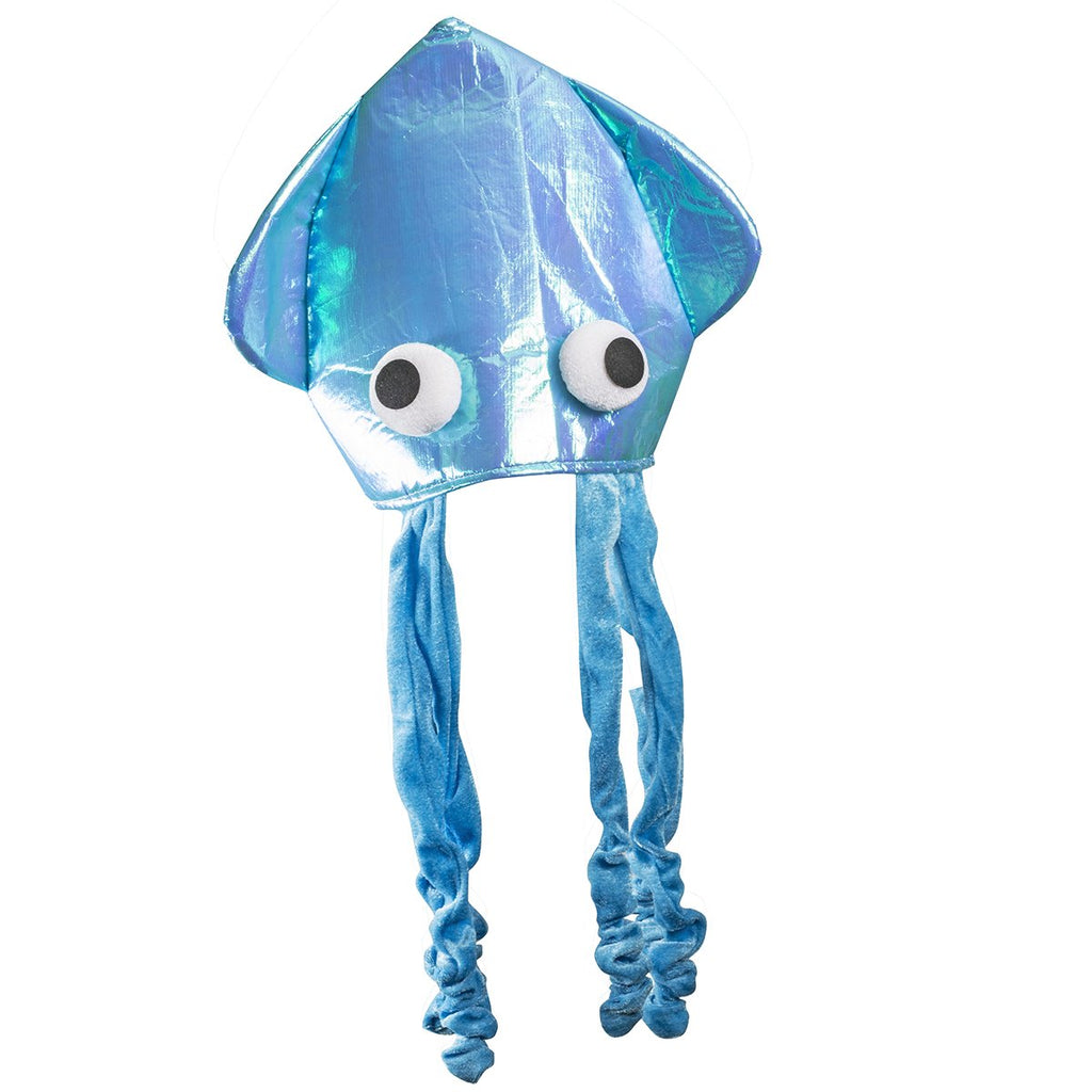 Green Squid Hat Mix - Large Squid Hat in Green with Crazy Eyes