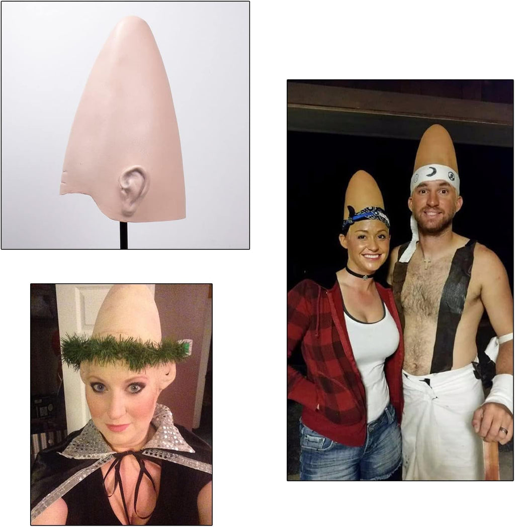 Perruque en forme d'œuf, crâne chauve et épais, style extraterrestre, pour déguisement, cosplay ou Halloween. 