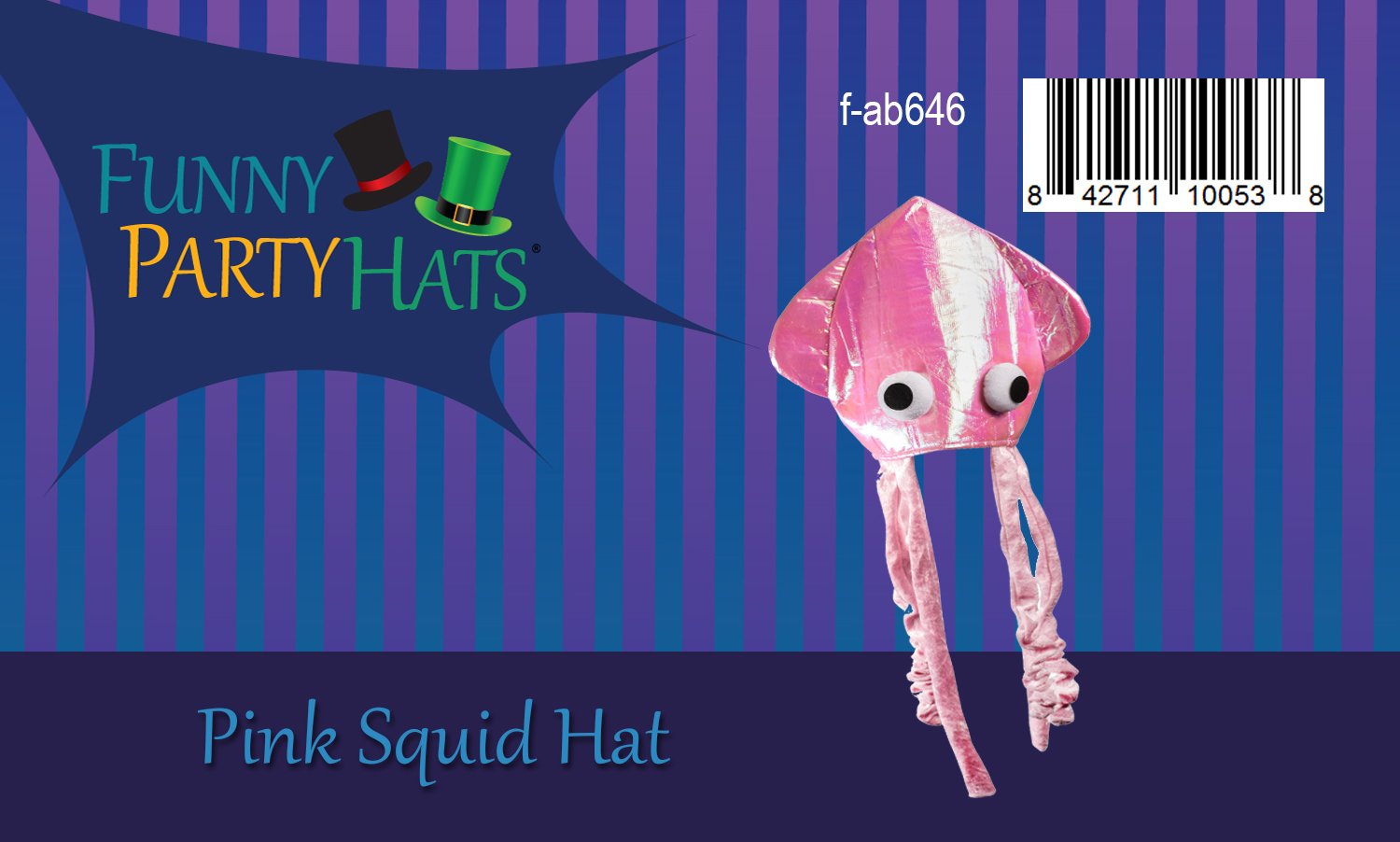 Green Squid Hat Mix - Large Squid Hat in Green with Crazy Eyes