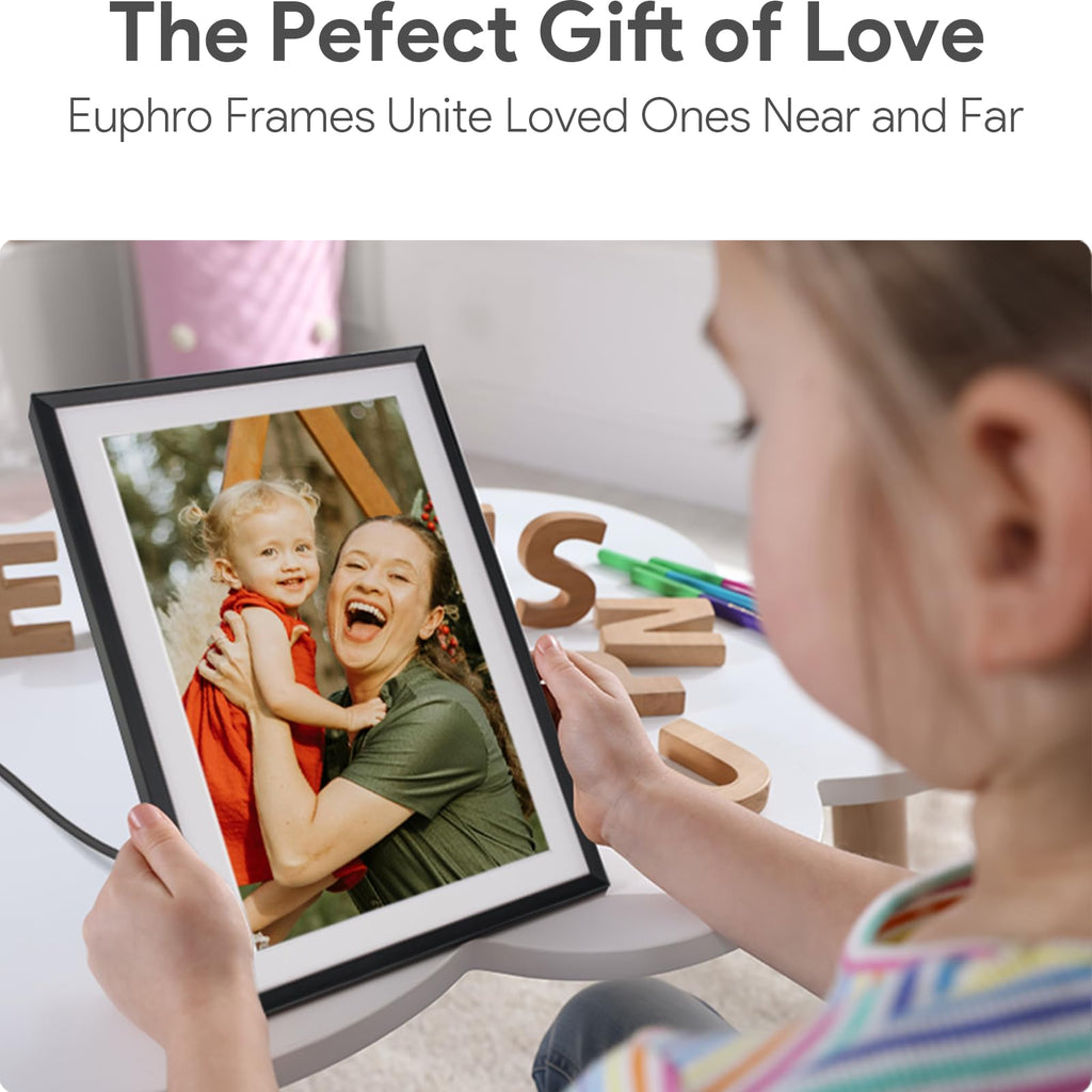 10.1'' Digital Picture Frame with 32GB Storage, WiFi Digital Photo Frame with 1280x800 IPS Touch Screen, Share Photos/Videos and Send Best Wishes via Free App