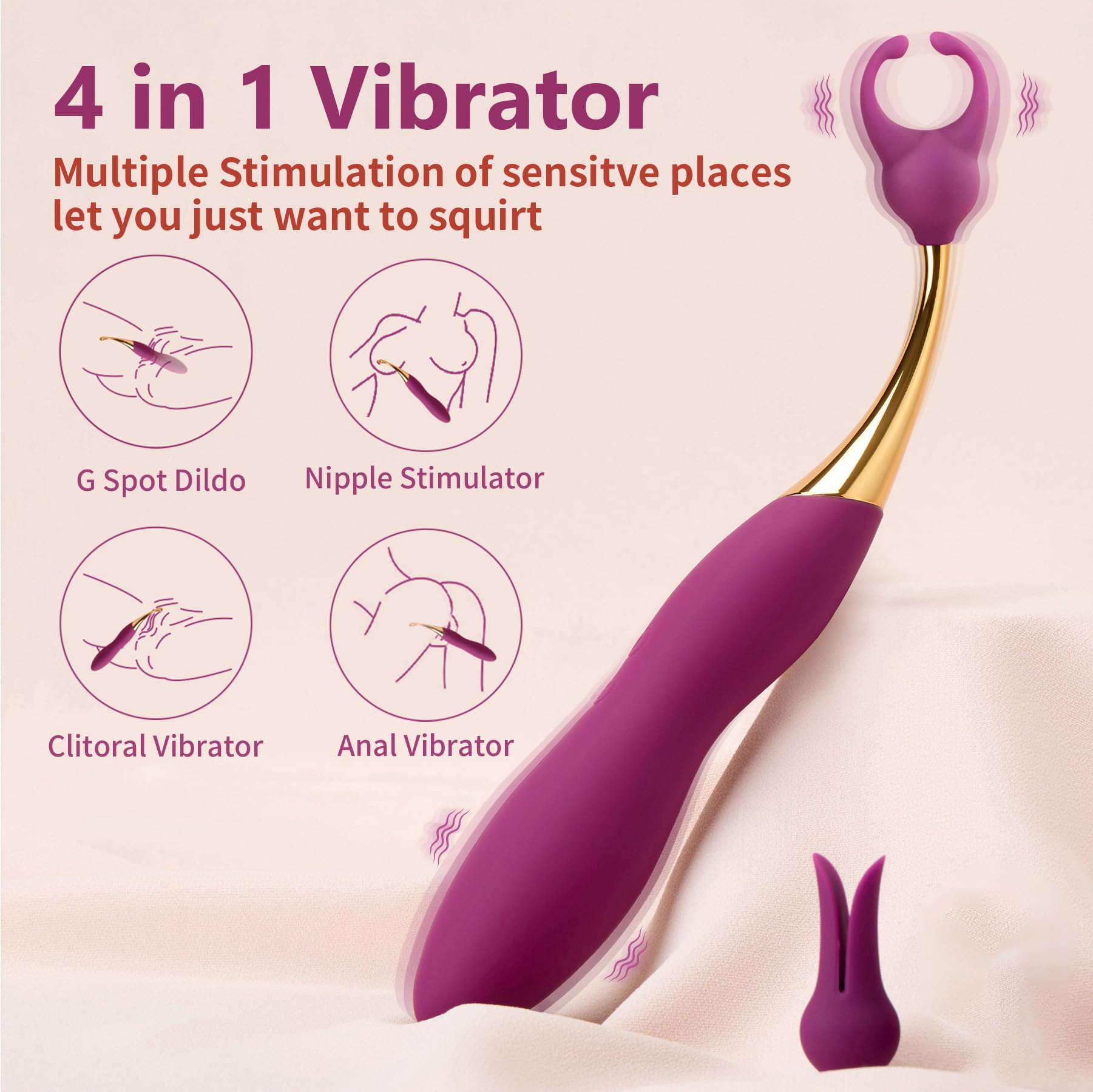 Clitoral Vibrator Sex Toys for Women - SVAKOM Female Squirting Vibrators Clit G-Spot Nipple Anal Stimulator- High Frequency Quick Orgasm Personal Massager Wand Adult Sensory Toy