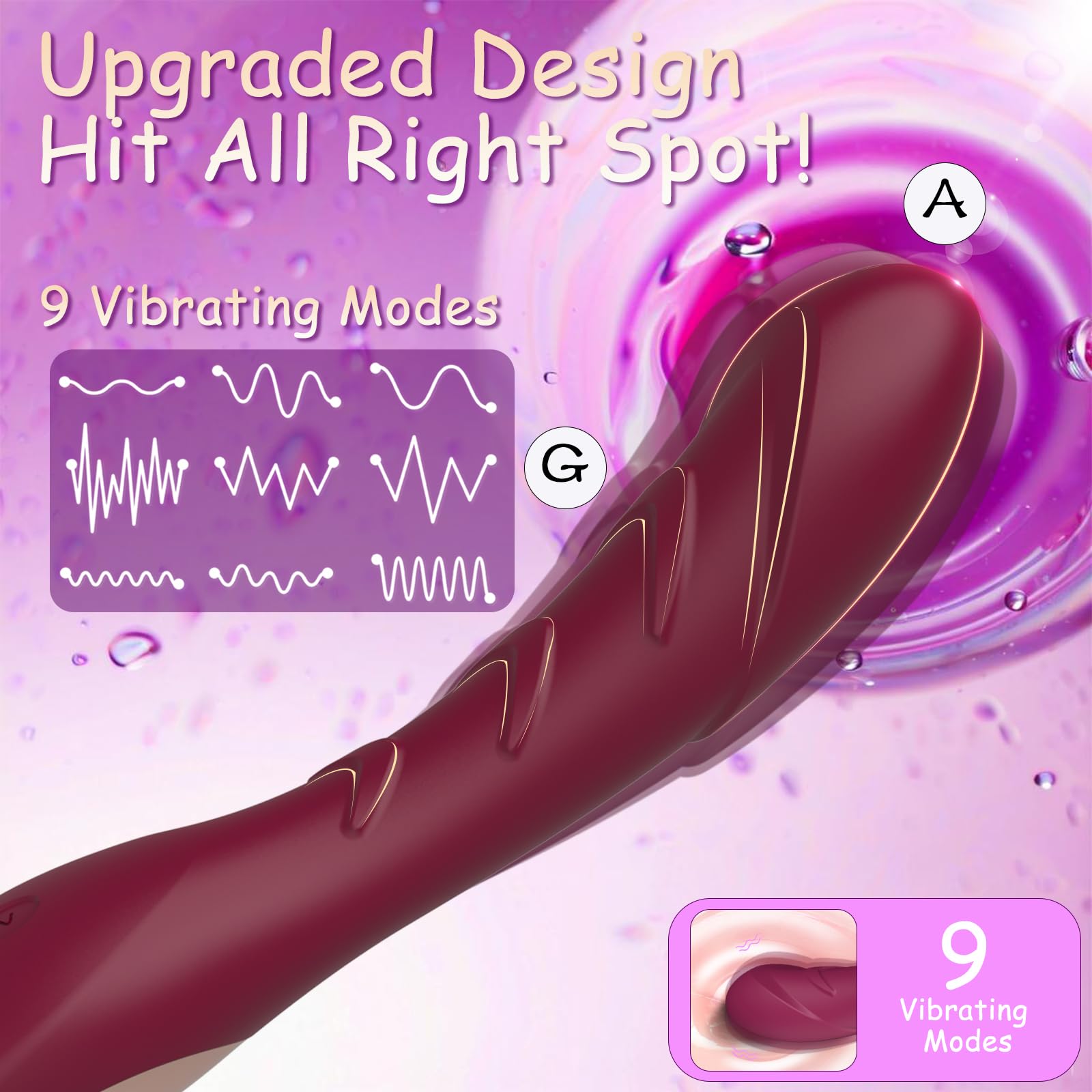 G-Spot Vibrator Sex Toys for Women, Realistic Dildo with 12 Powerful Modes,XOPLAY Clitoral Stimulation Anal Vibrator,Waterproof (IPX7) Rechargeable High-Frequency Silent Adult Toy Couples Sex Toy Game