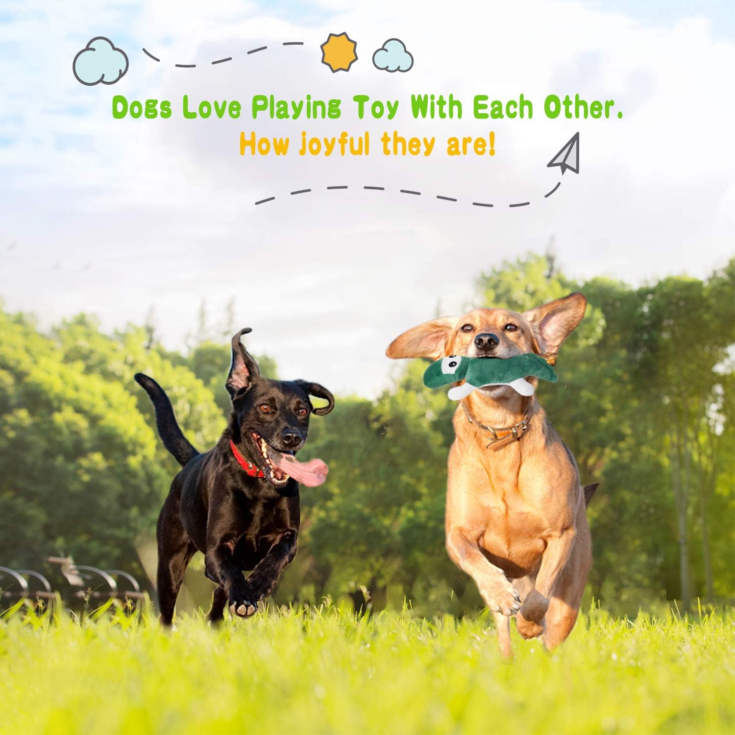 LEGEND SANDY Tough Dog Toys, Stuffed Chew Large Dog Toys to Keep Them Busy, Interactive Squeaky Tug of War Doggie Toy, Crinkle Blue Octopus