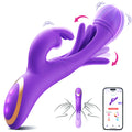Dildos Vibrator Sex Toys for Women, G-Spot Rabbit Vibrators with 12 Flapping & 12 Vibrating Modes Adult Toys, Anal Vibrating Dildo Nipple Clitoral Stimulator Female Sex Toy, Adult Toy for Couples