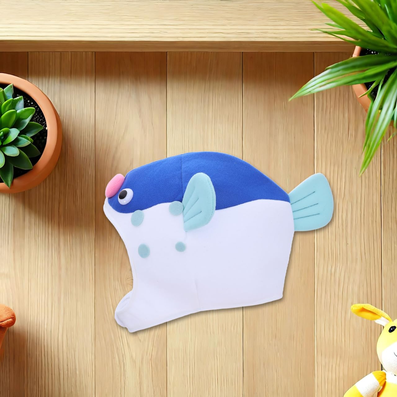 PACKOVE Costume Bonnet Hat Fish Shape Cap Cosplay Fish Headwear Cosplay Headwear Puffer Fish Clothing Funny