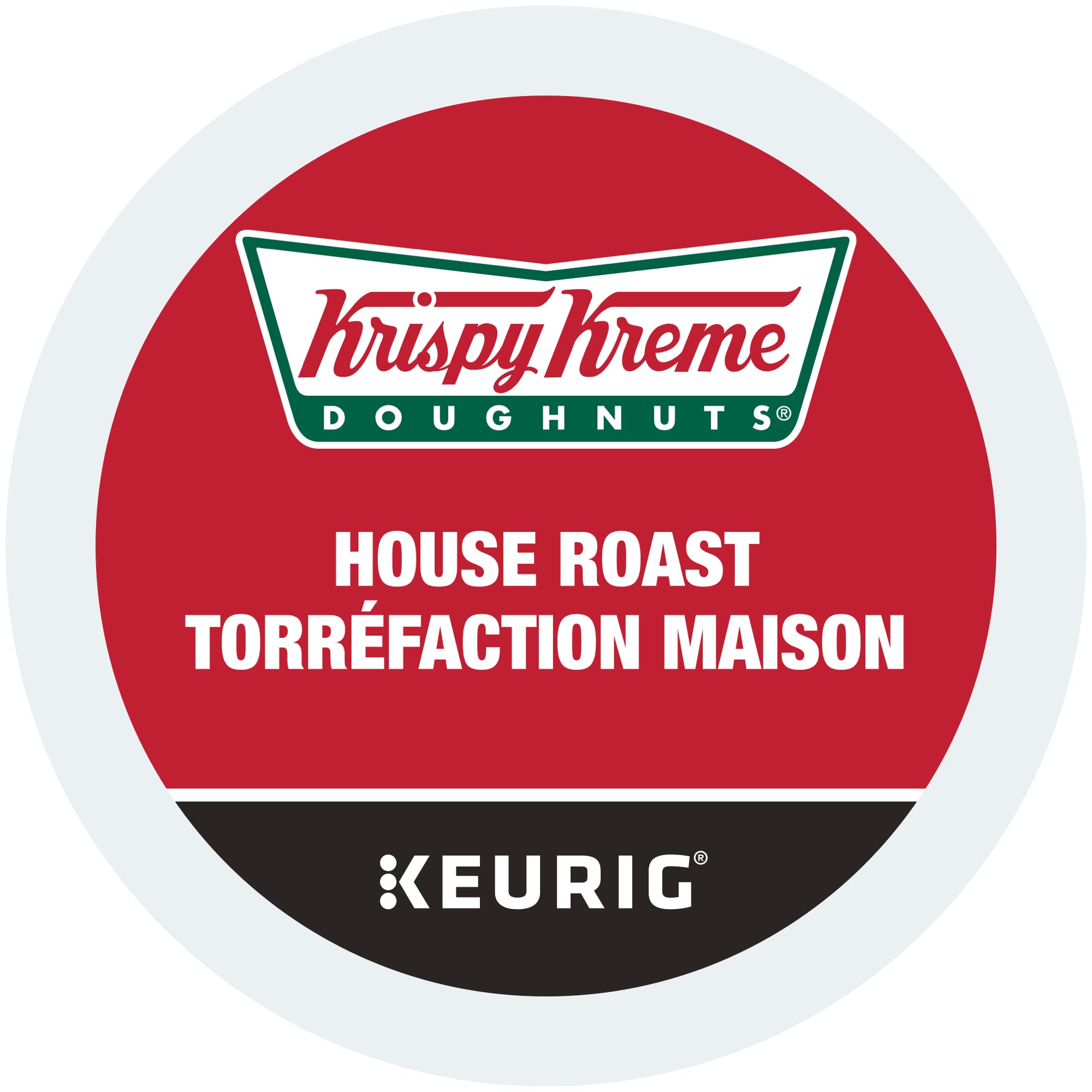 Krispy Kreme Doughnuts Smooth House Roast Single Serve Keurig Certified K-Cup pods for Keurig brewers, 30 Count (Pack of 1)