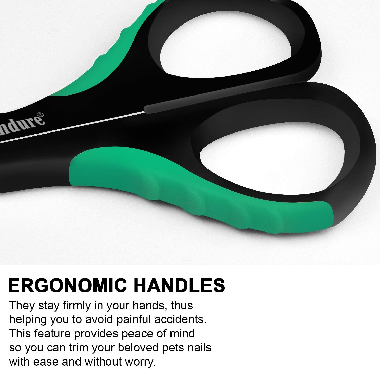 Candure Dog Nail Clippers and Trimmer with Safety Guard to Avoid Over-Cutting Toe Nails- Professional Grooming Razor Edge Blades Pet Nail Clipper with Free Nail File for Small Medium Large Breeds