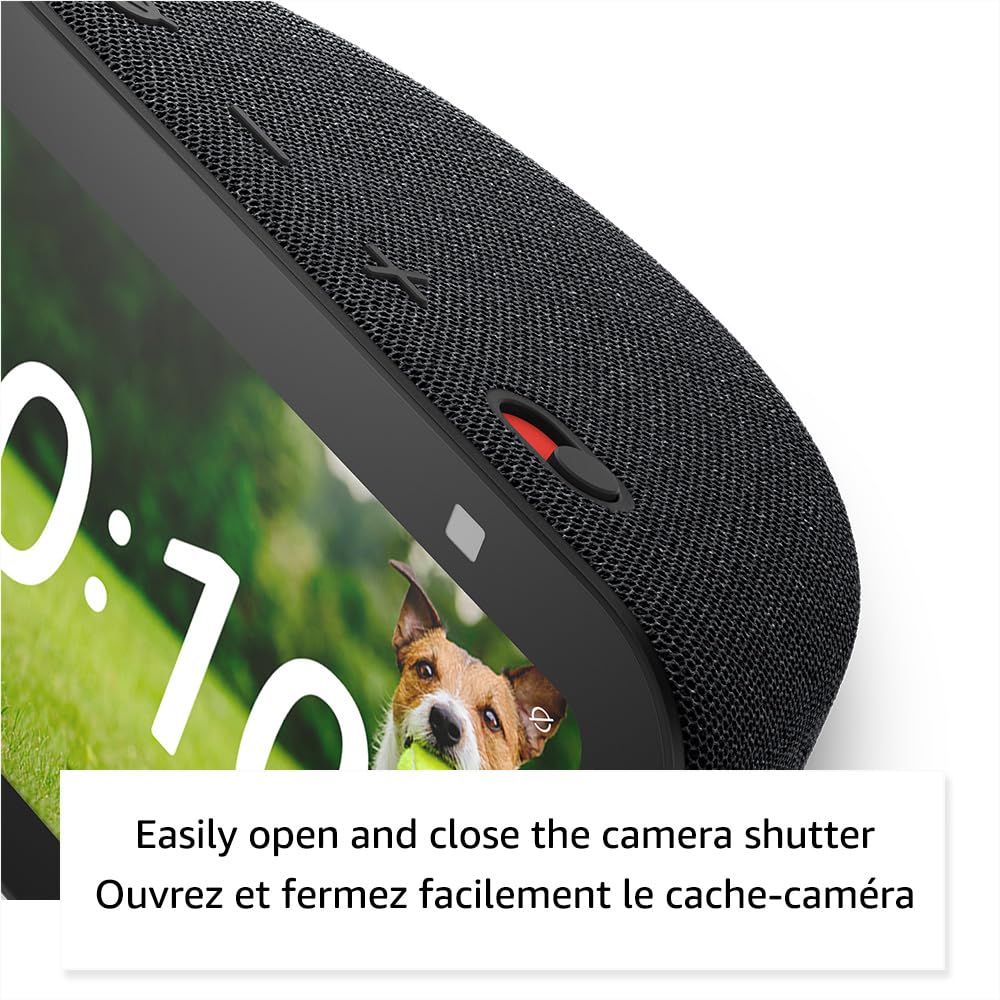 Amazon Echo Show 5 (newest model), Smart display with deeper bass and clearer sound, Charcoal, with Alexa+ Early Access