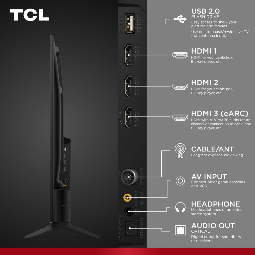 TCL 65-Inch Q6 QLED 4K UHD Smart TV with Fire TV (65Q651F, 2025 Model) Dolby Vision, HDR PRO+, Dolby Atmos, Alexa Built-in with Voice Remote, Apple AirPlay 2 Compatibility, Streaming Television