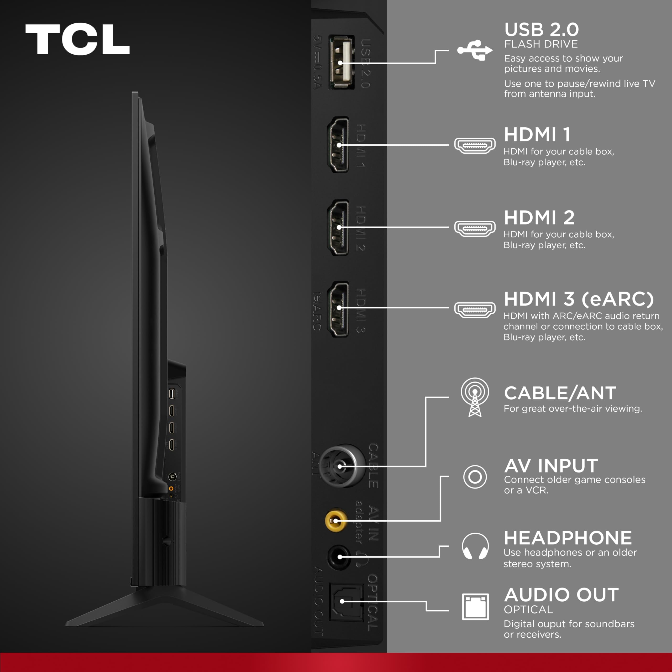 TCL 65-Inch Q6 QLED 4K UHD Smart TV with Fire TV (65Q651F, 2025 Model) Dolby Vision, HDR PRO+, Dolby Atmos, Alexa Built-in with Voice Remote, Apple AirPlay 2 Compatibility, Streaming Television