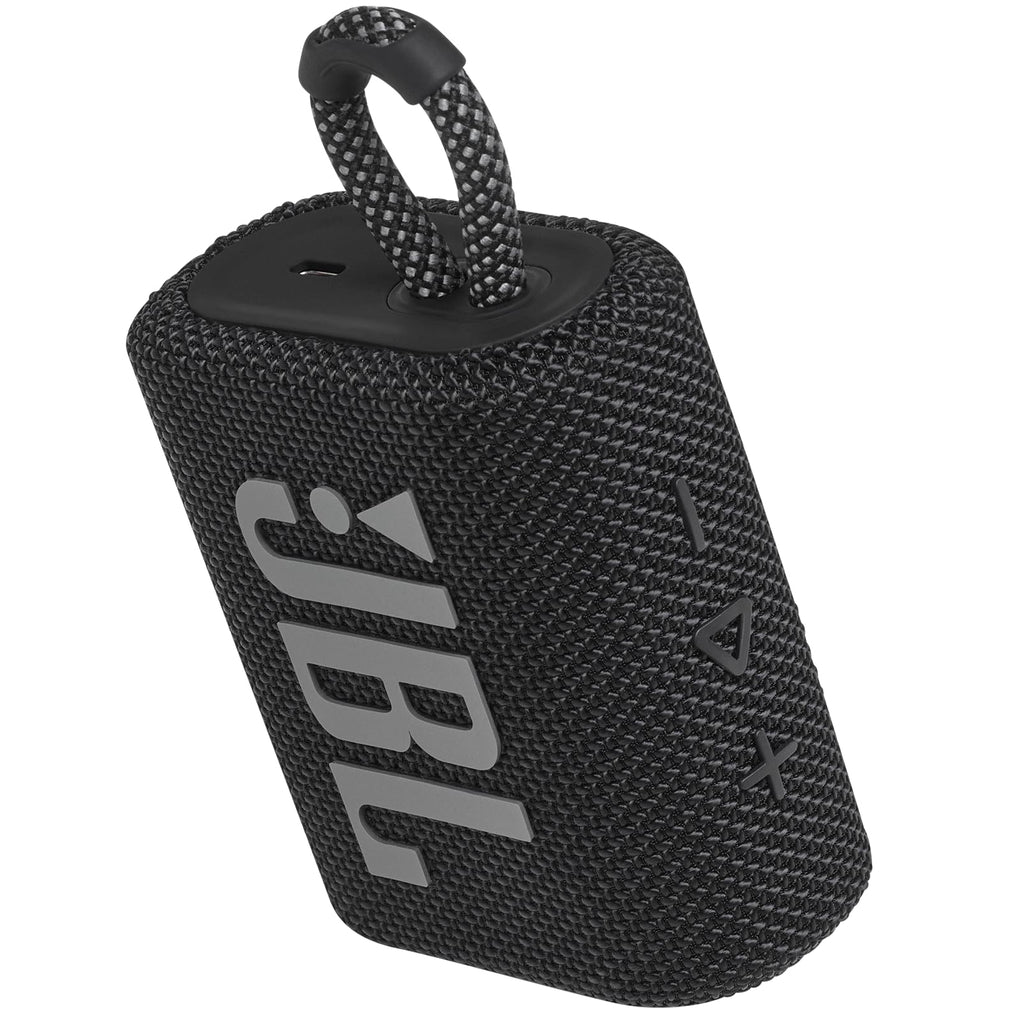 JBL Go 4 - Ultra-Portable, Waterproof and Dustproof Bluetooth Speaker, 7-Hour Built-in Battery, Made in Part with Recycled Materials (Black)