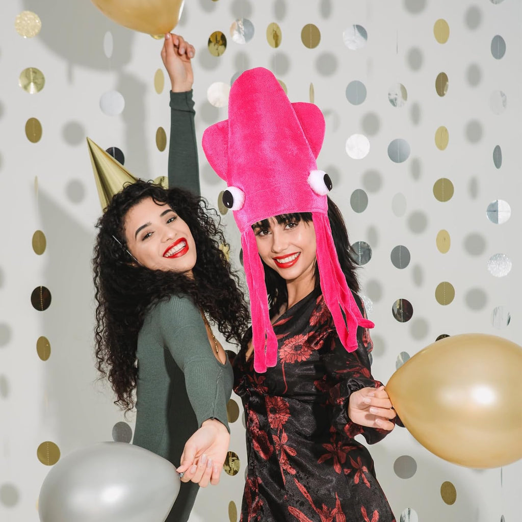 Beaupretty Velour Squid Hat Octopus Costume Hat Prop Funny Sea Creature Headwear for Parties Performances Halloween Dress up