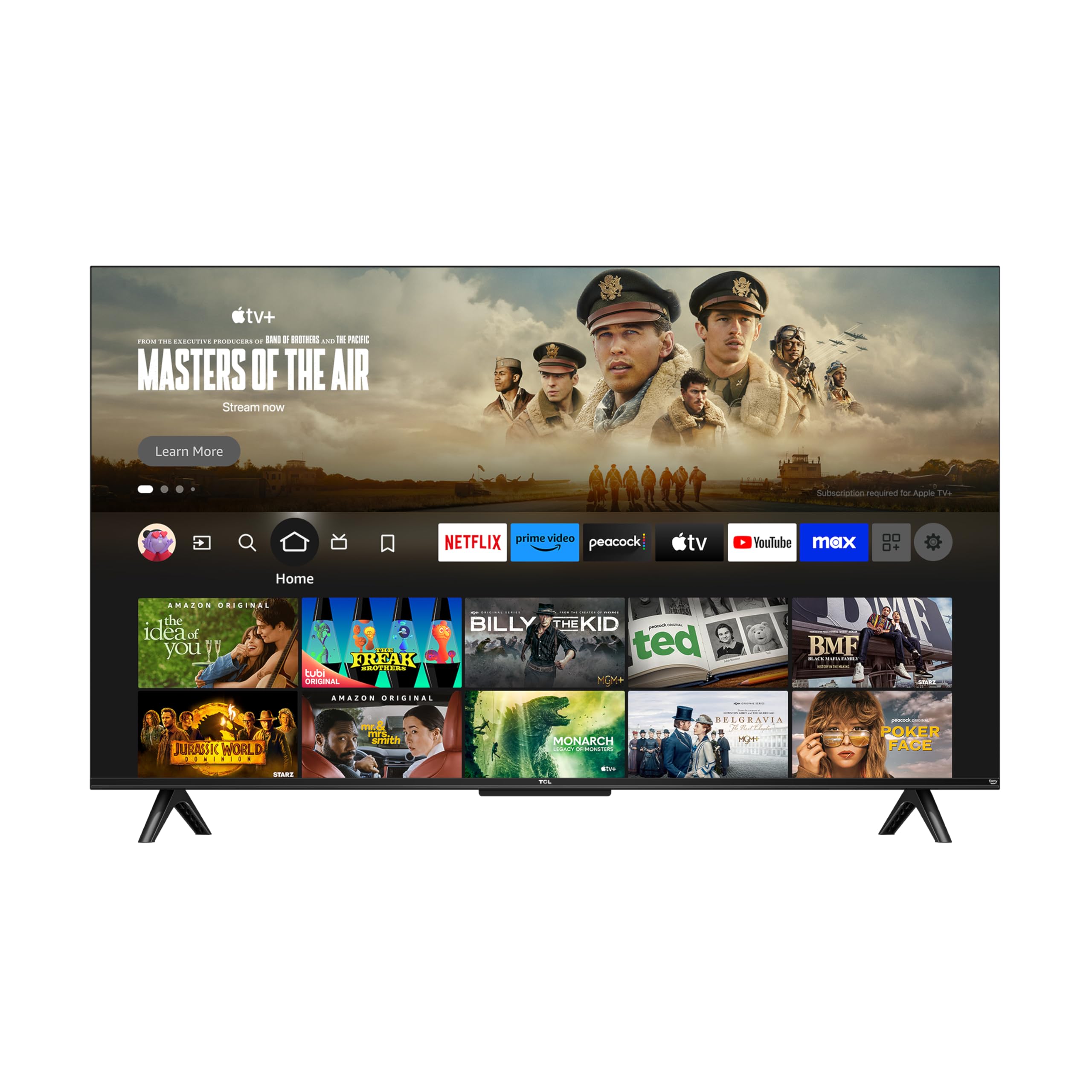 TCL 65-Inch Q6 QLED 4K UHD Smart TV with Fire TV (65Q651F, 2025 Model) Dolby Vision, HDR PRO+, Dolby Atmos, Alexa Built-in with Voice Remote, Apple AirPlay 2 Compatibility, Streaming Television