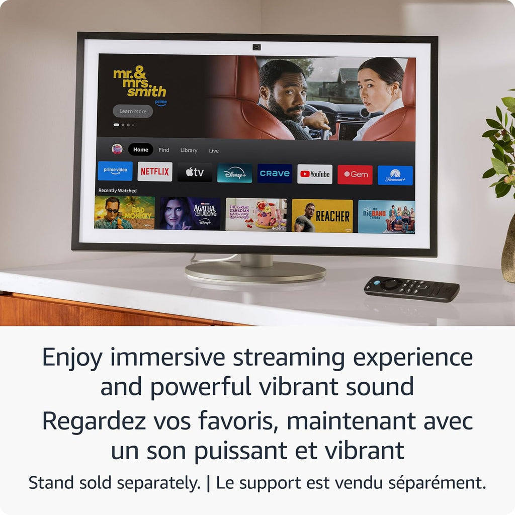 Amazon Echo Show 21 (newest model), Full HD 21” kitchen hub for home organization, with built-in Fire TV and Alexa, with Alexa+ Early Access