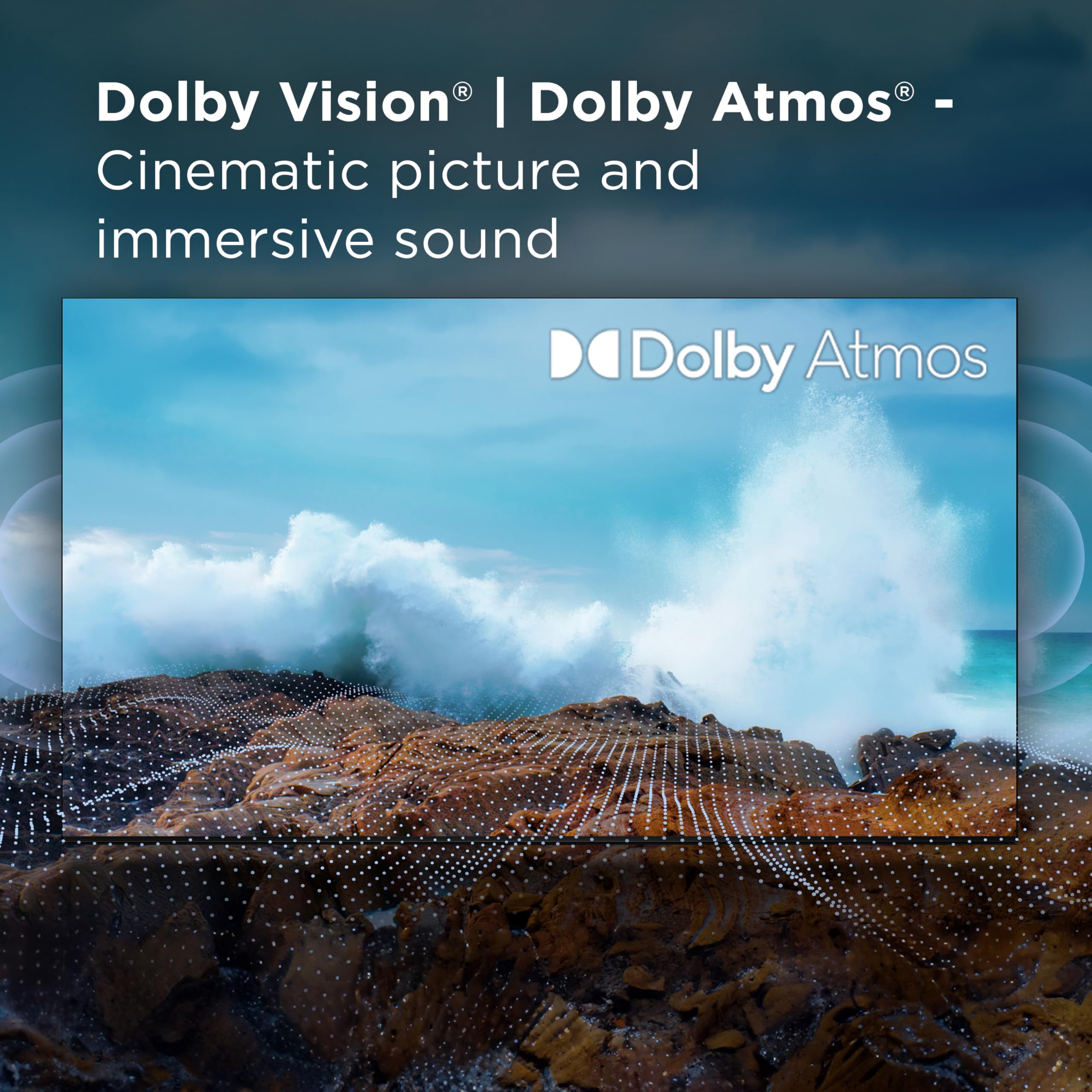 TCL 65-Inch Q6 QLED 4K UHD Smart TV with Fire TV (65Q651F, 2025 Model) Dolby Vision, HDR PRO+, Dolby Atmos, Alexa Built-in with Voice Remote, Apple AirPlay 2 Compatibility, Streaming Television