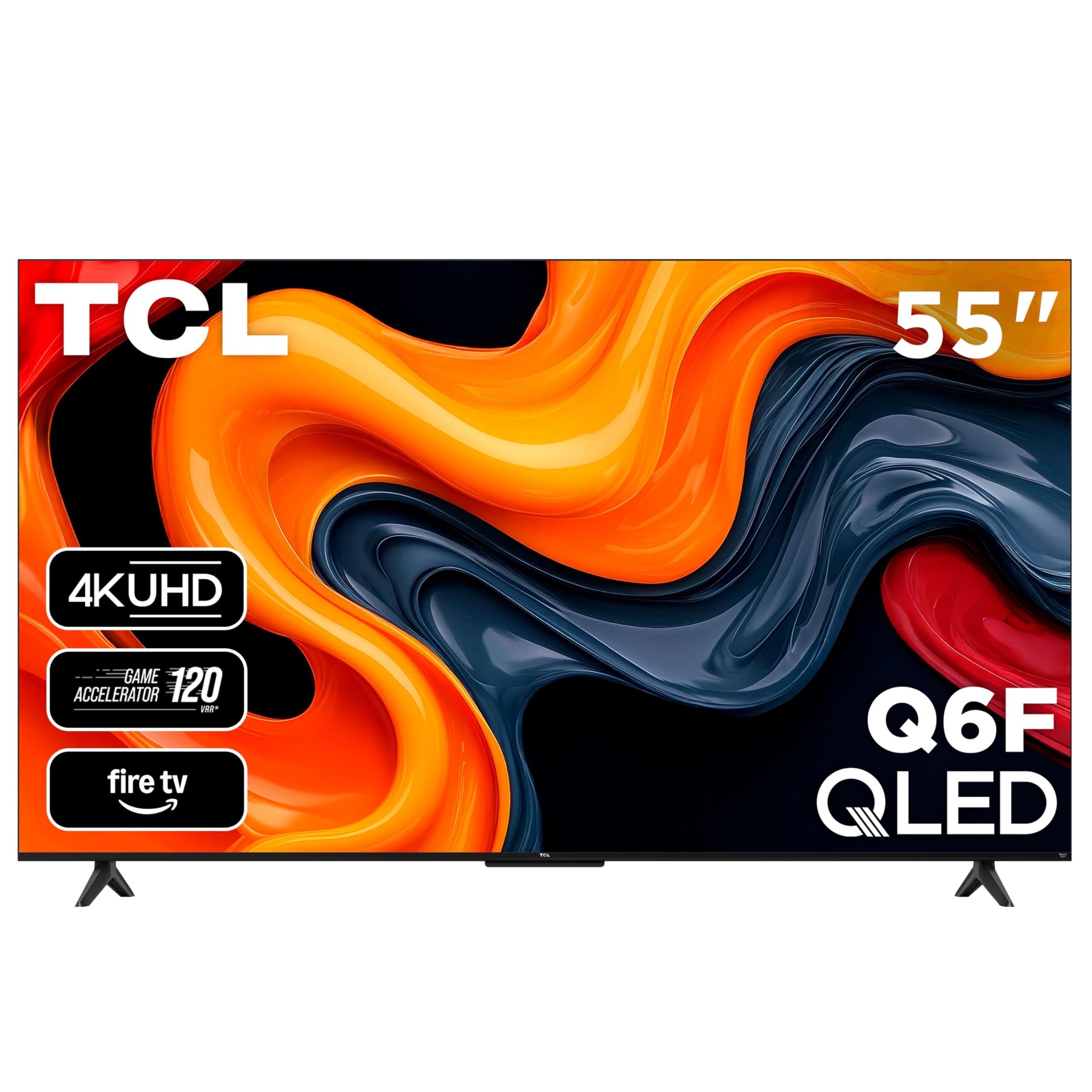 TCL 65-Inch Q6 QLED 4K UHD Smart TV with Fire TV (65Q651F, 2025 Model) Dolby Vision, HDR PRO+, Dolby Atmos, Alexa Built-in with Voice Remote, Apple AirPlay 2 Compatibility, Streaming Television