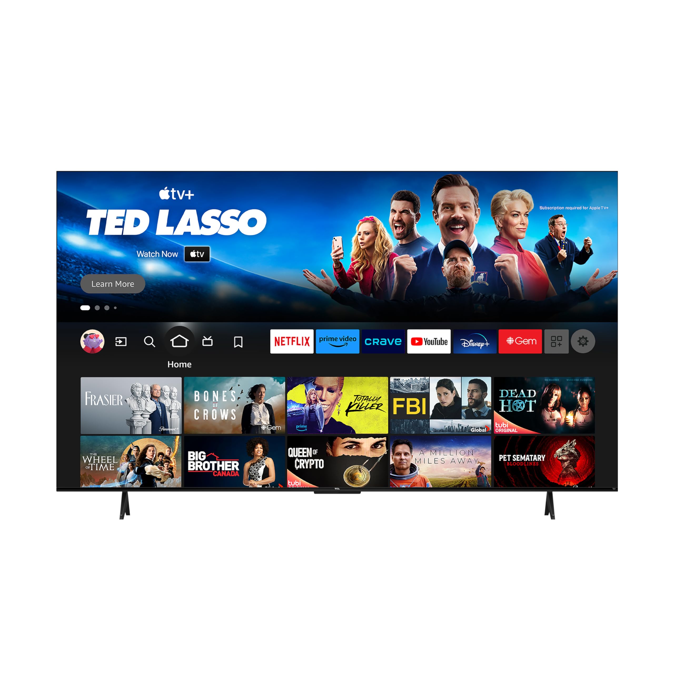 TCL 65-Inch Q6 QLED 4K UHD Smart TV with Fire TV (65Q651F, 2025 Model) Dolby Vision, HDR PRO+, Dolby Atmos, Alexa Built-in with Voice Remote, Apple AirPlay 2 Compatibility, Streaming Television