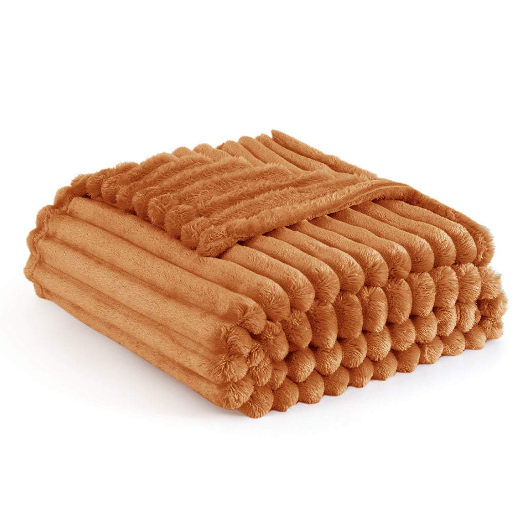 Bedsure Throw Blanket Living Room Home Decor- Gift for Mom Women Men, Soft Fluffy Fleece Cozy Fuzzy Plush Warm White Couch Bed Winter Blanket, Bedroom Christmas Decor Gifts for Him Her, 50x60