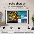 Amazon Echo Show 21 (newest model), Full HD 21” kitchen hub for home organization, with built-in Fire TV and Alexa, with Alexa+ Early Access
