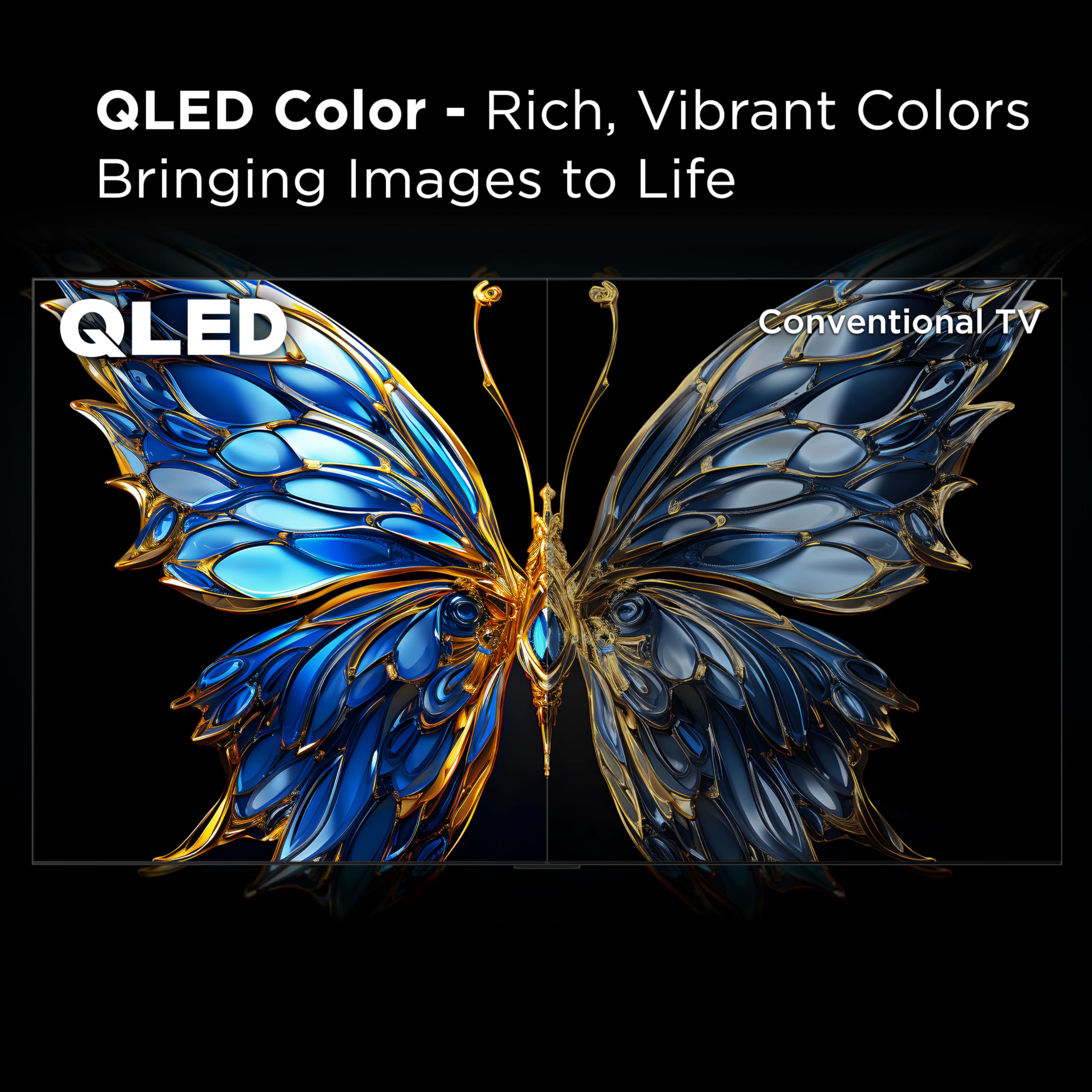 TCL 65-Inch Q6 QLED 4K UHD Smart TV with Fire TV (65Q651F, 2025 Model) Dolby Vision, HDR PRO+, Dolby Atmos, Alexa Built-in with Voice Remote, Apple AirPlay 2 Compatibility, Streaming Television