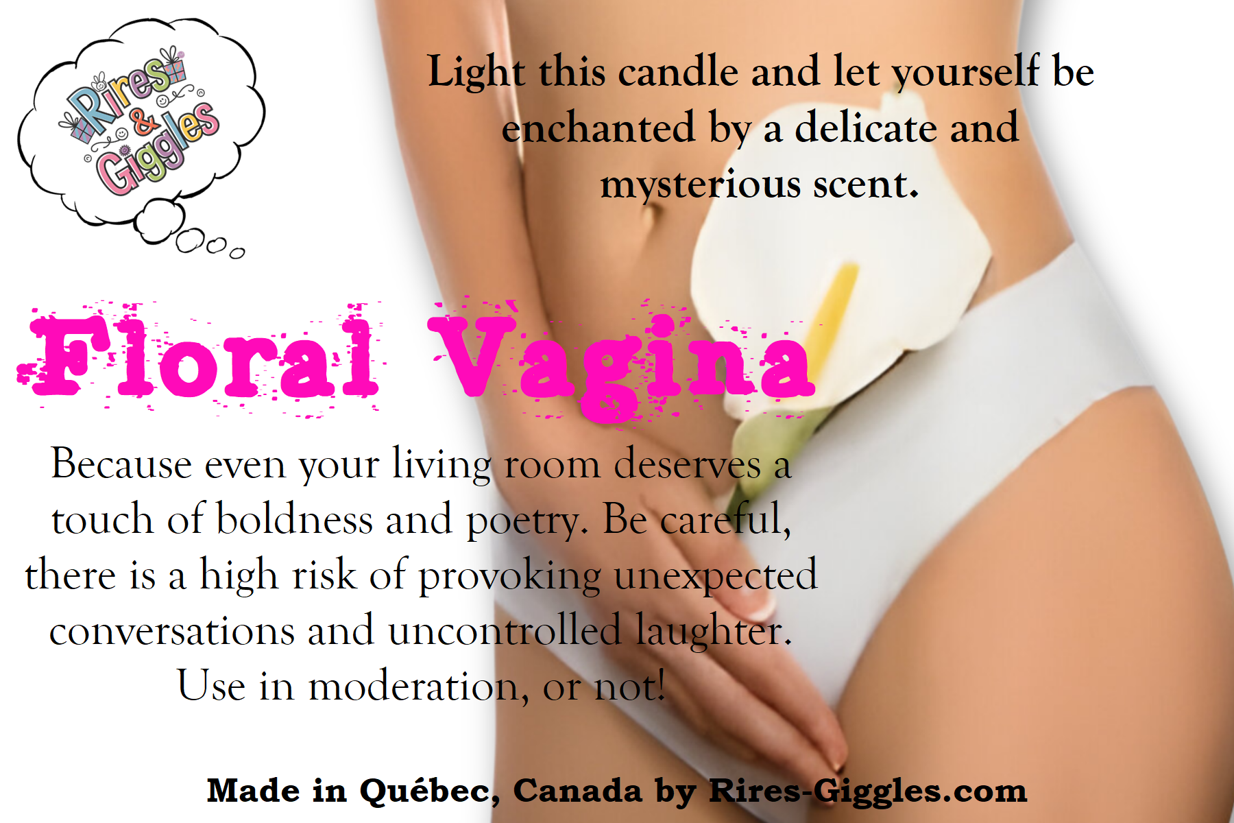 Humorous Labels - For Candle - French or English